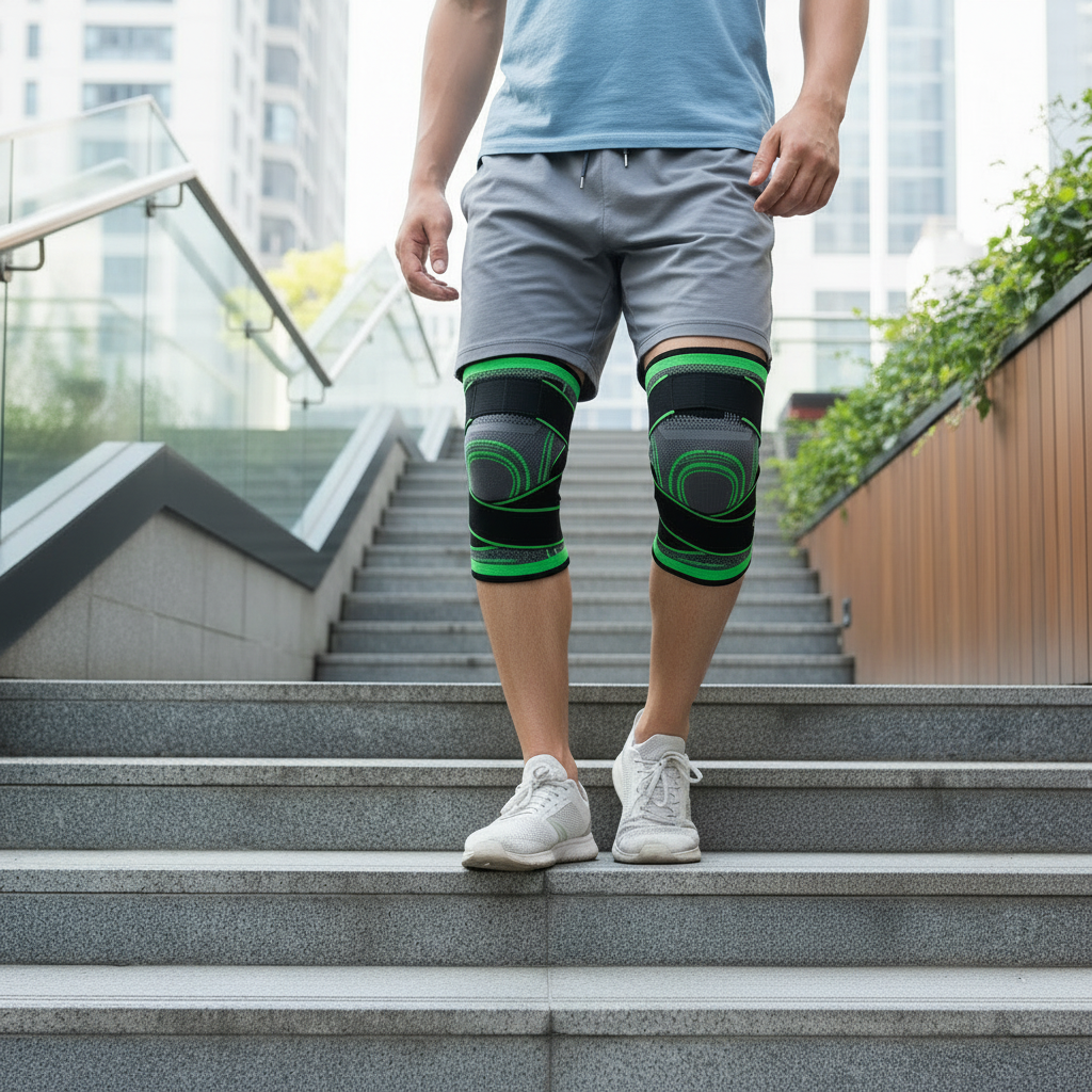 Rodillera Ortopédica de Alto Rendimiento Oferta 2x1 y de regalo parches para aliviar el dolor de Rodilla 10 uds.